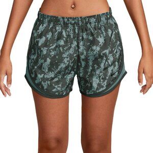 NWT Nike Dri-Fit Mesh Tempo Green Printed Running Shorts